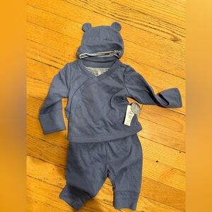 Gap Blue Baby Outfit with Bear Hat